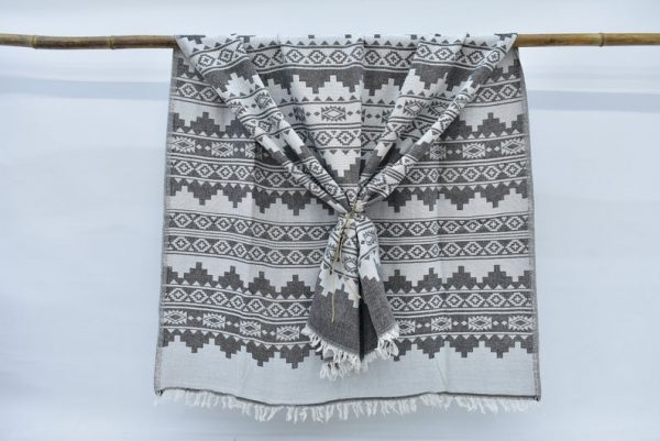 Ivy Sands - Aztec Moroccan Print Turkish Towels 100% Turkish Cotton