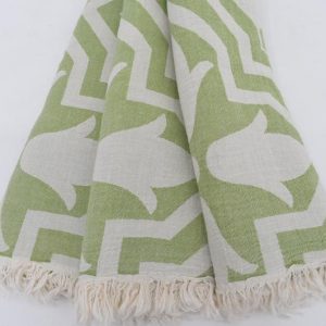 green-white-patterned-turkish-towels