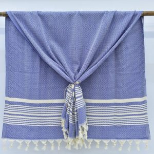 turkish-towel-chevron-cobalt-blue